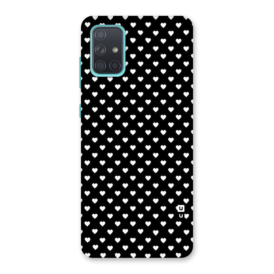 Classy Hearty Polka Back Case for Galaxy A71