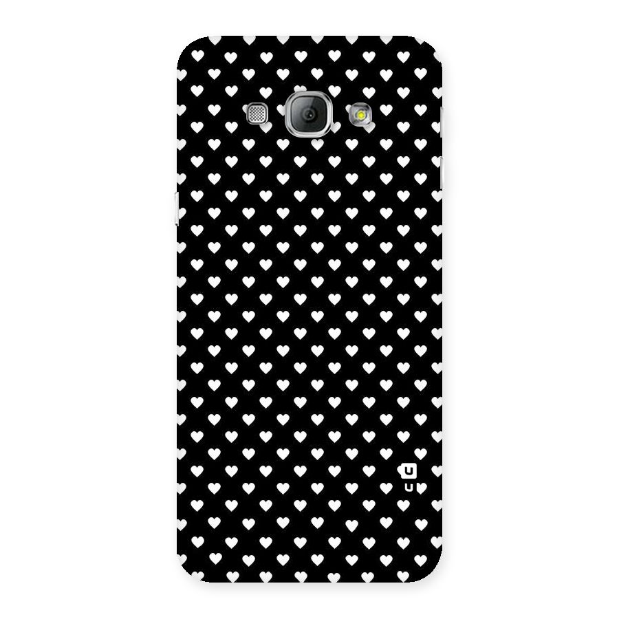 Classy Hearty Polka Back Case for Galaxy A8