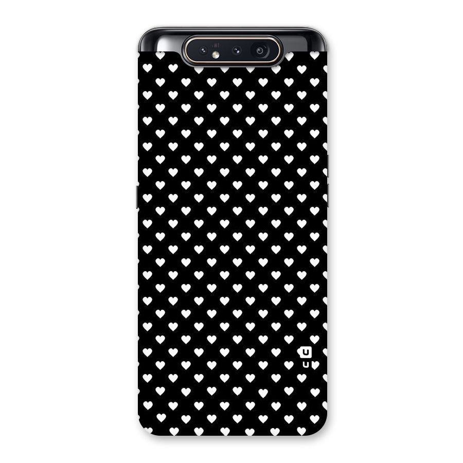 Classy Hearty Polka Back Case for Galaxy A80