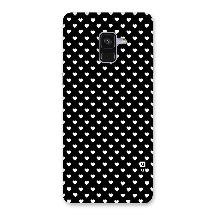 Classy Hearty Polka Back Case for Galaxy A8 Plus