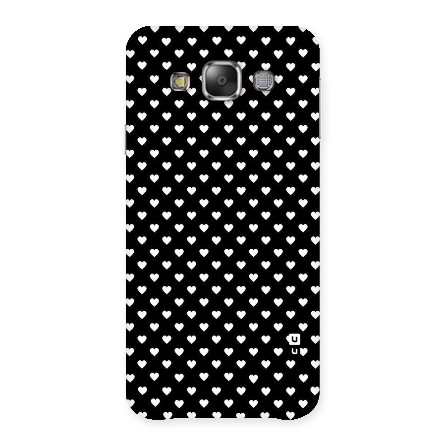 Classy Hearty Polka Back Case for Galaxy E7