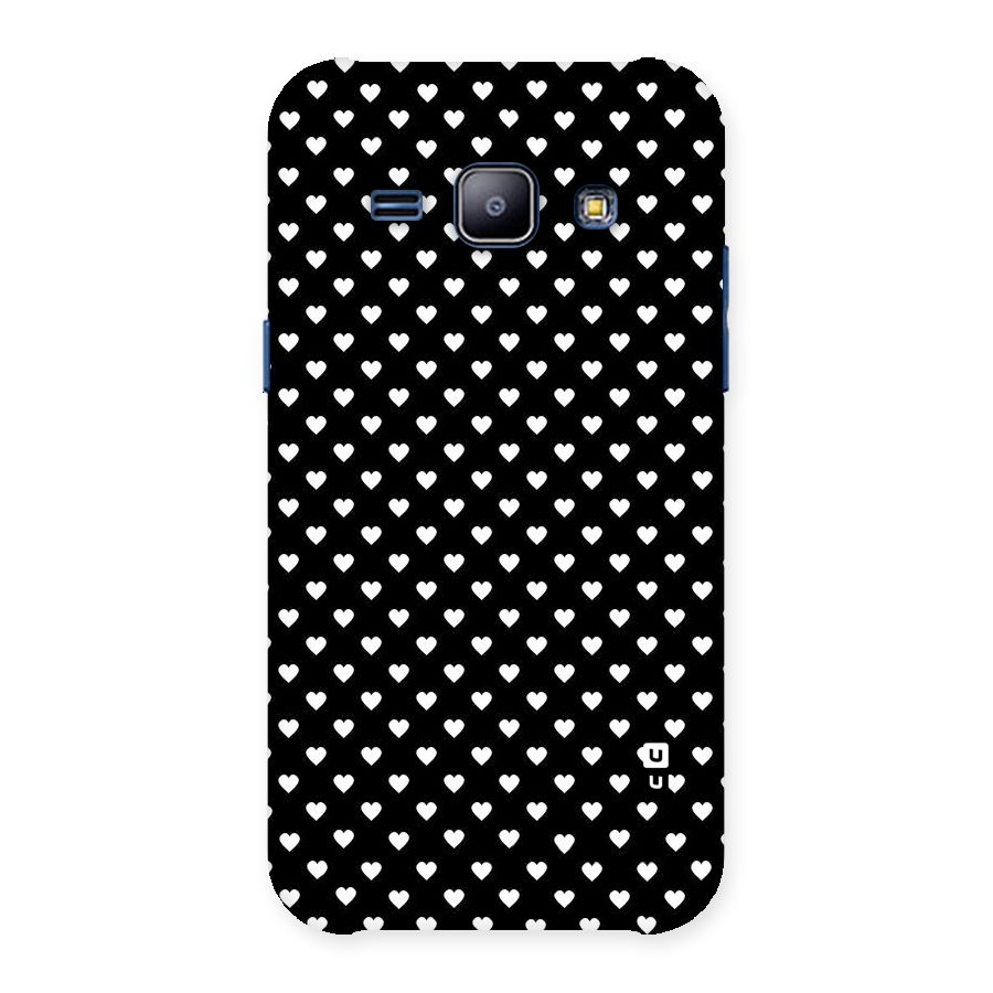 Classy Hearty Polka Back Case for Galaxy J1
