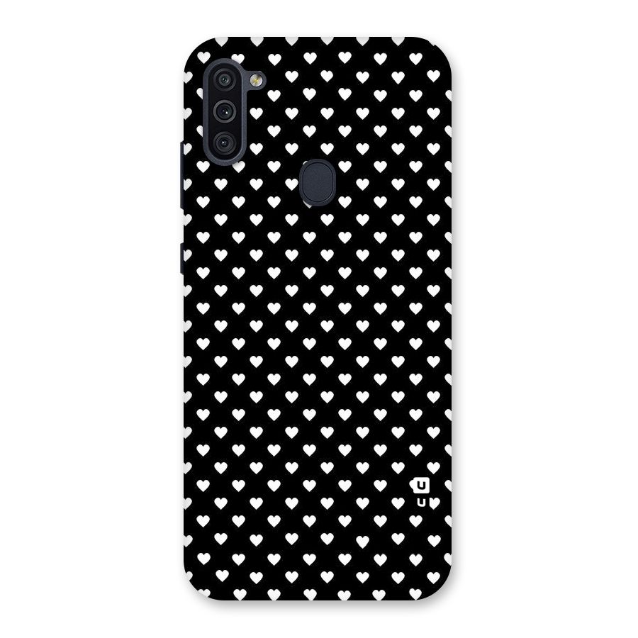 Classy Hearty Polka Back Case for Galaxy M11