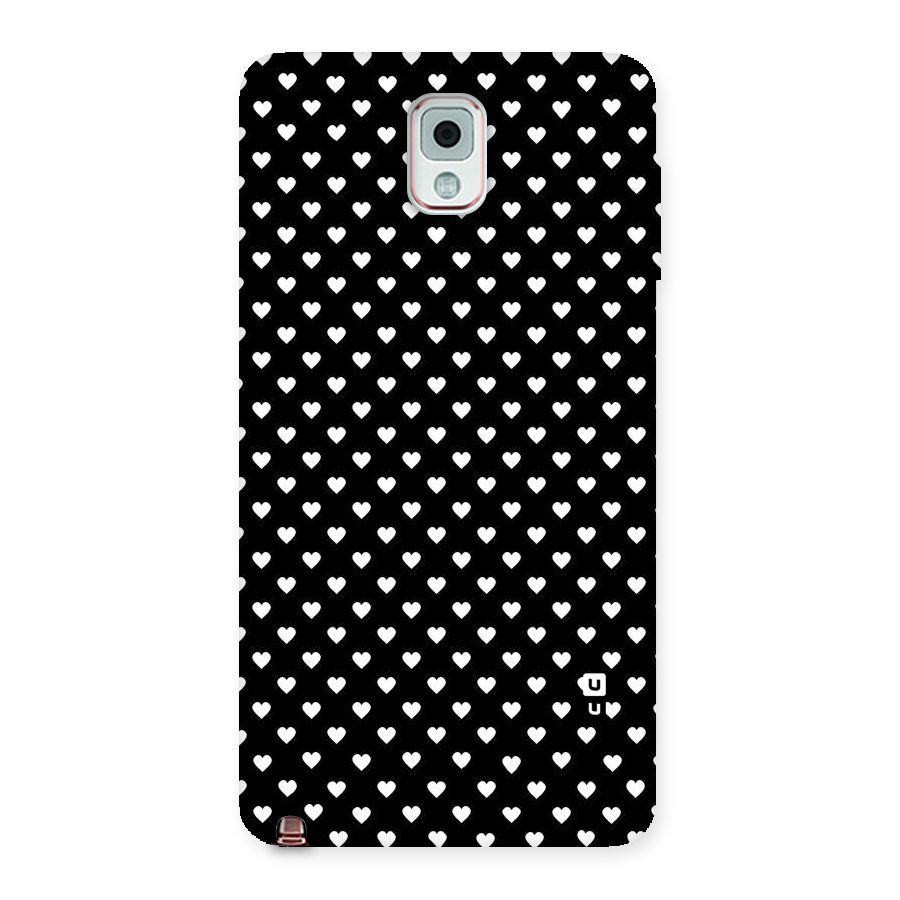 Classy Hearty Polka Back Case for Galaxy Note 3