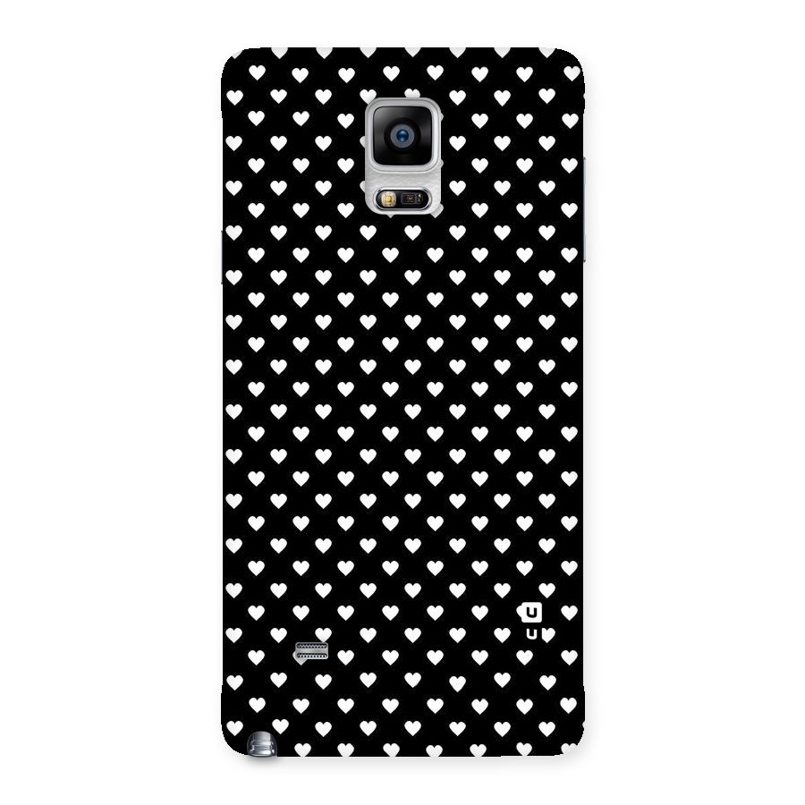 Classy Hearty Polka Back Case for Galaxy Note 4