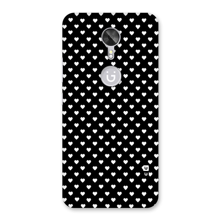 Classy Hearty Polka Back Case for Gionee A1