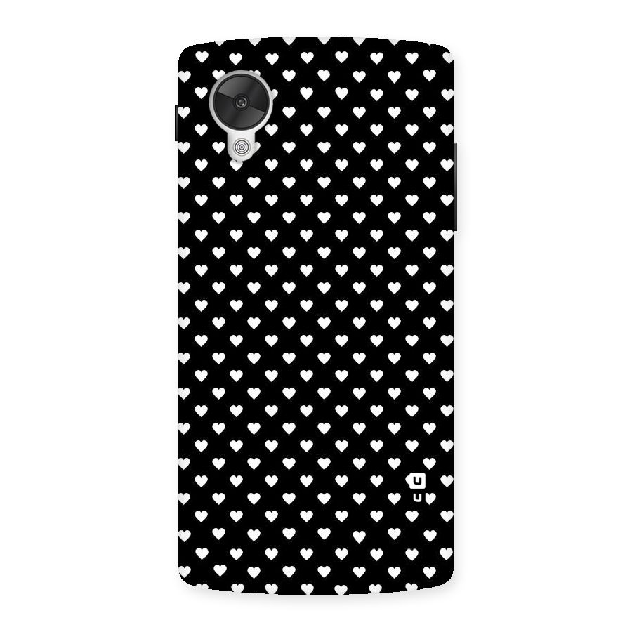 Classy Hearty Polka Back Case for Google Nexsus 5