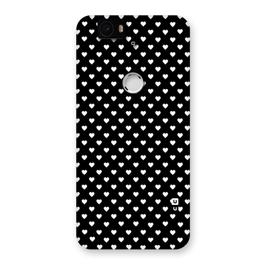 Classy Hearty Polka Back Case for Google Nexus-6P