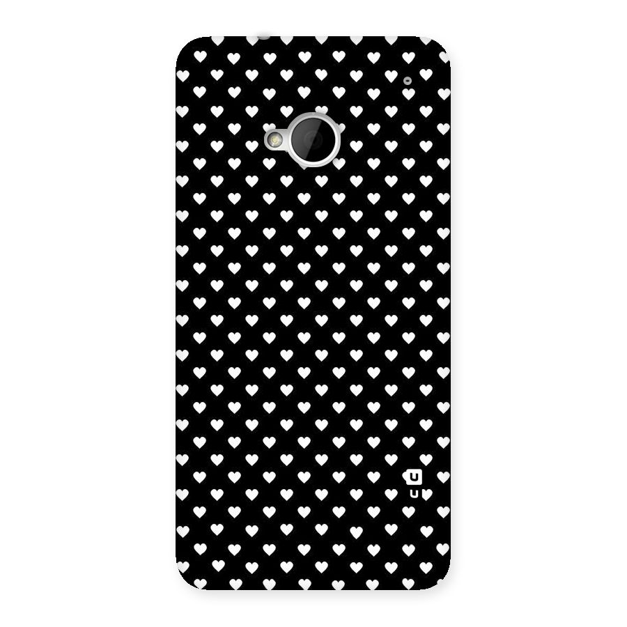 Classy Hearty Polka Back Case for HTC One M7