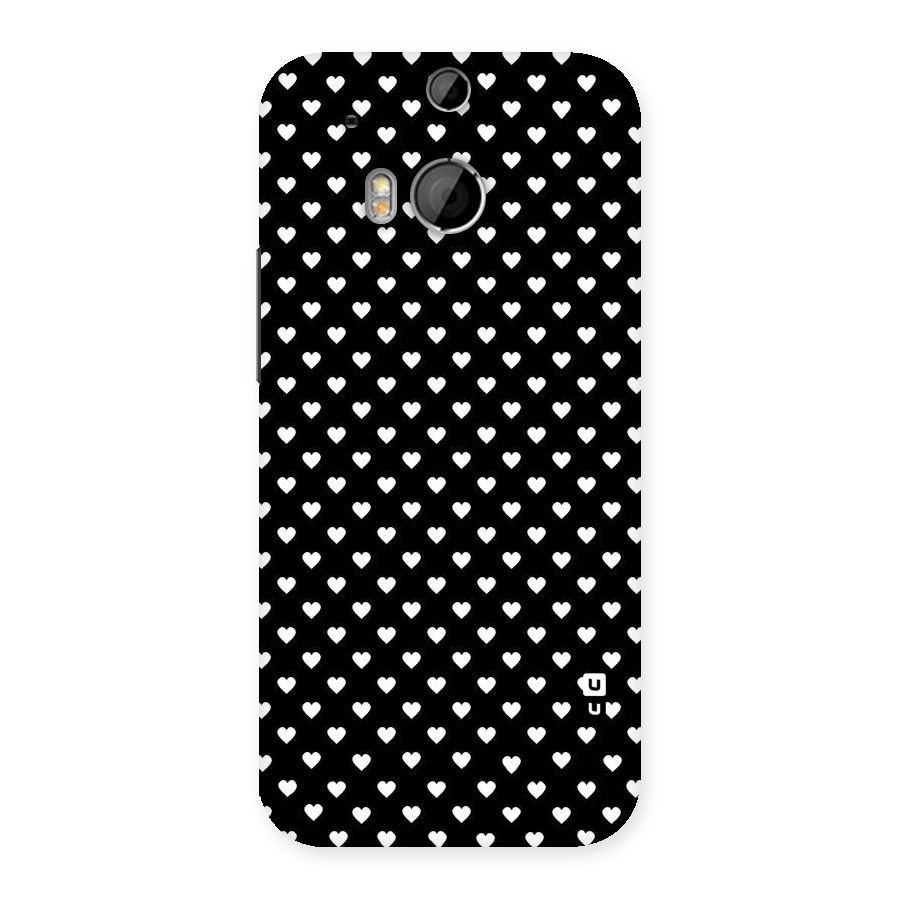 Classy Hearty Polka Back Case for HTC One M8