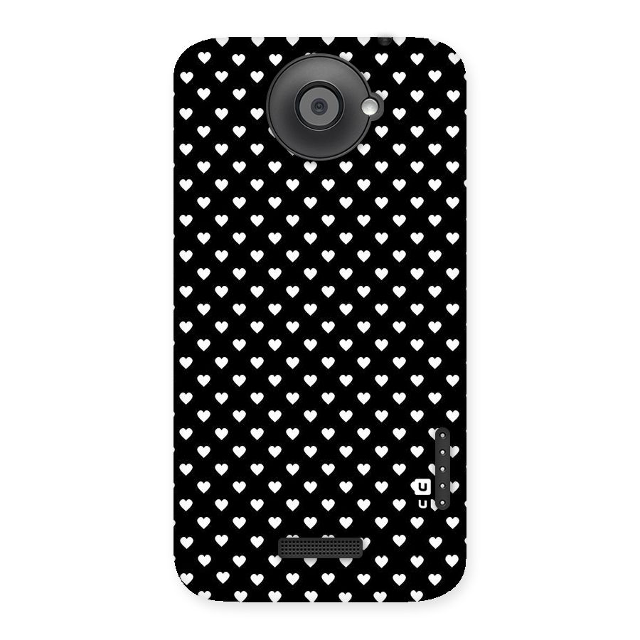 Classy Hearty Polka Back Case for HTC One X