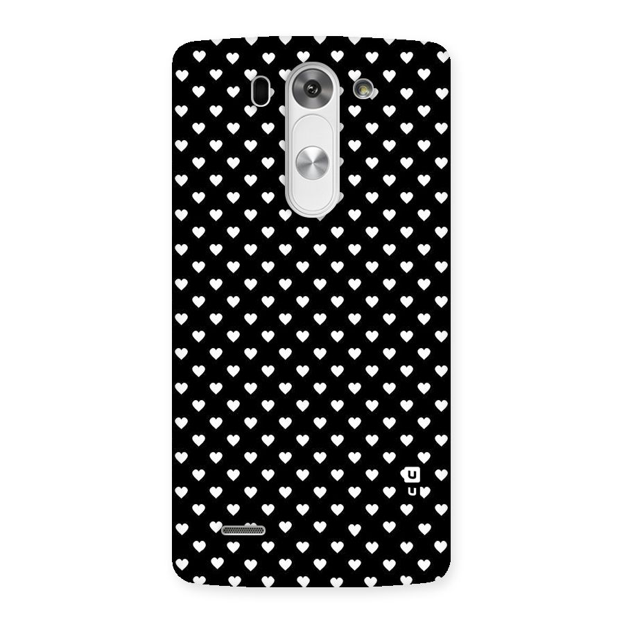 Classy Hearty Polka Back Case for LG G3 Beat