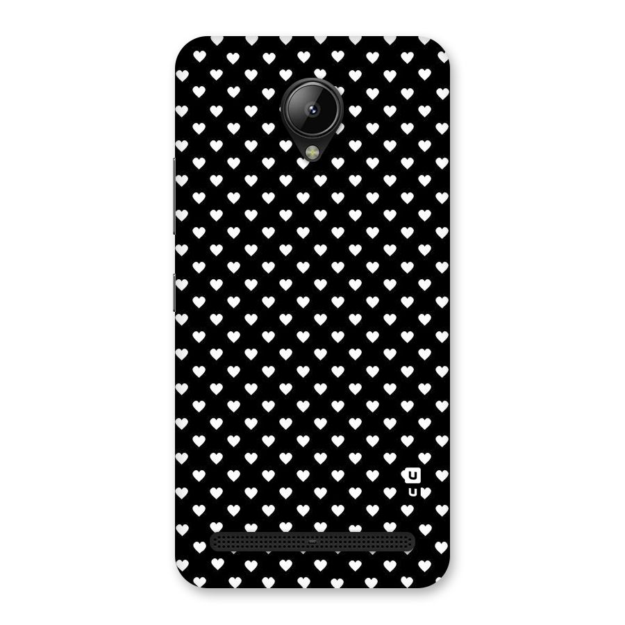 Classy Hearty Polka Back Case for Lenovo C2