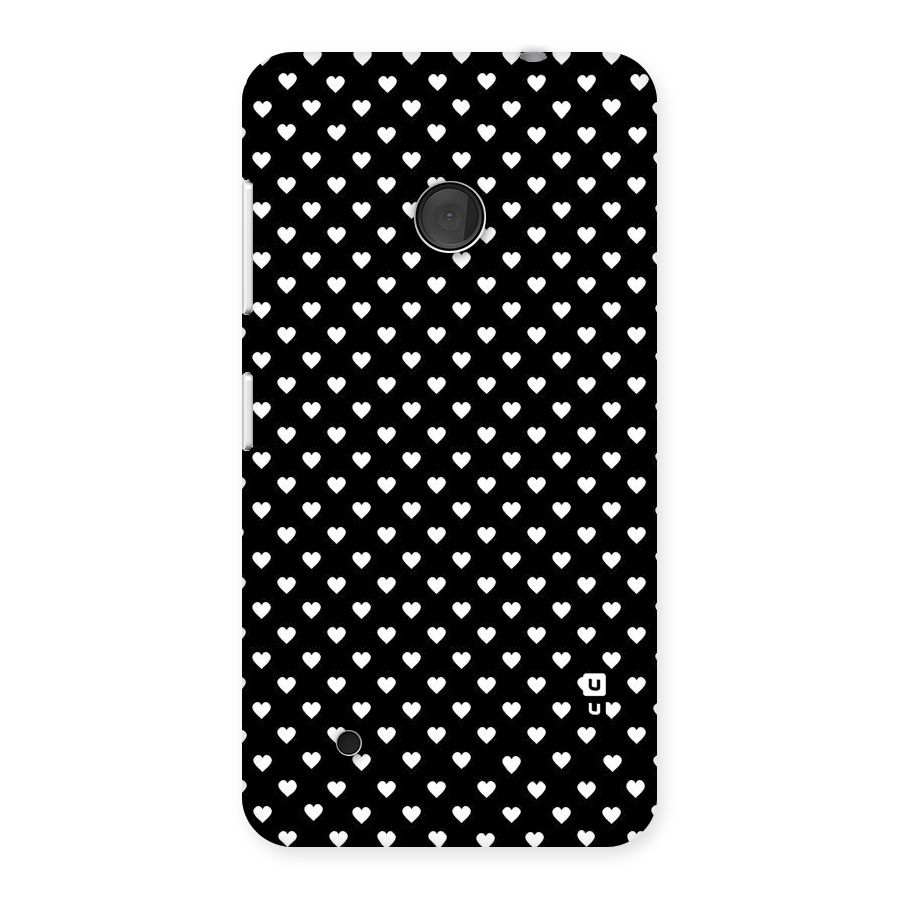 Classy Hearty Polka Back Case for Lumia 530