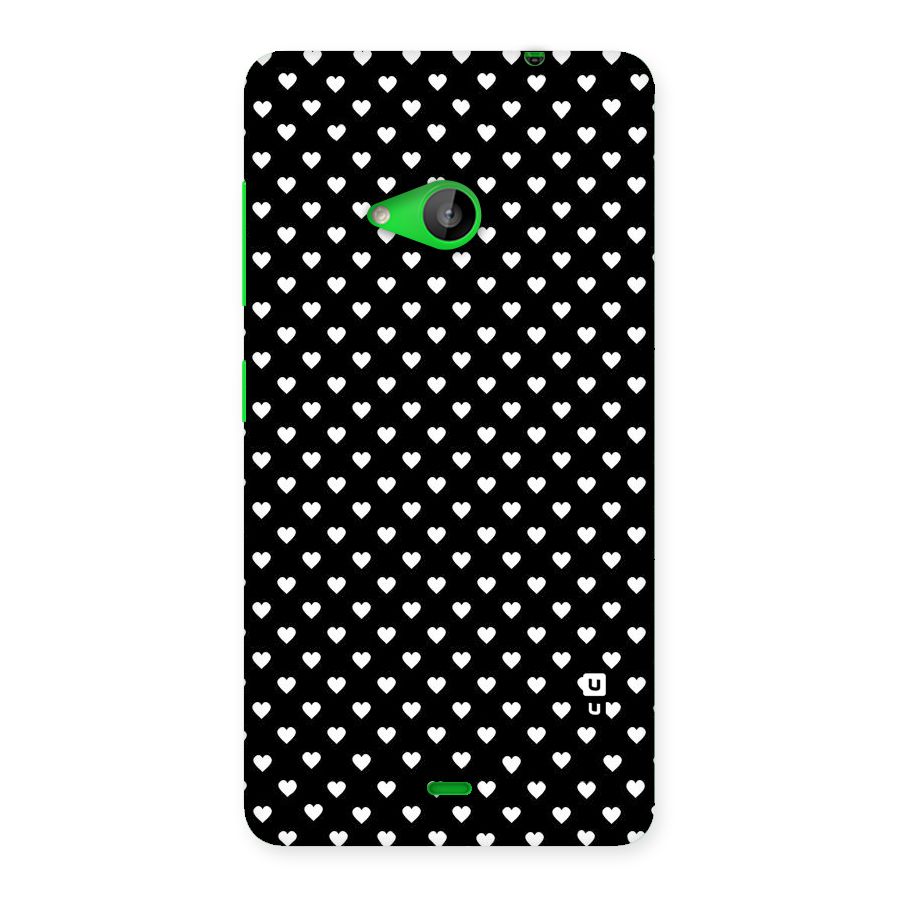Classy Hearty Polka Back Case for Lumia 535