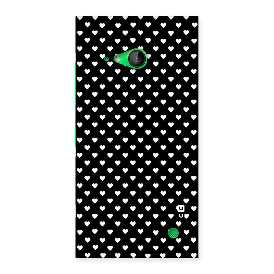 Classy Hearty Polka Back Case for Lumia 730