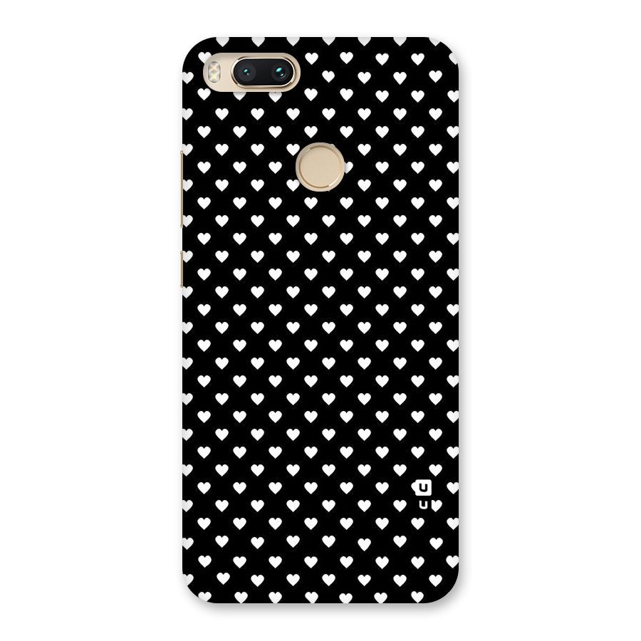 Classy Hearty Polka Back Case for Mi A1