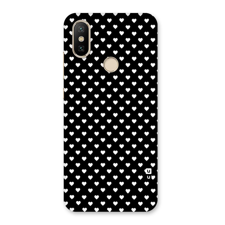 Classy Hearty Polka Back Case for Mi A2