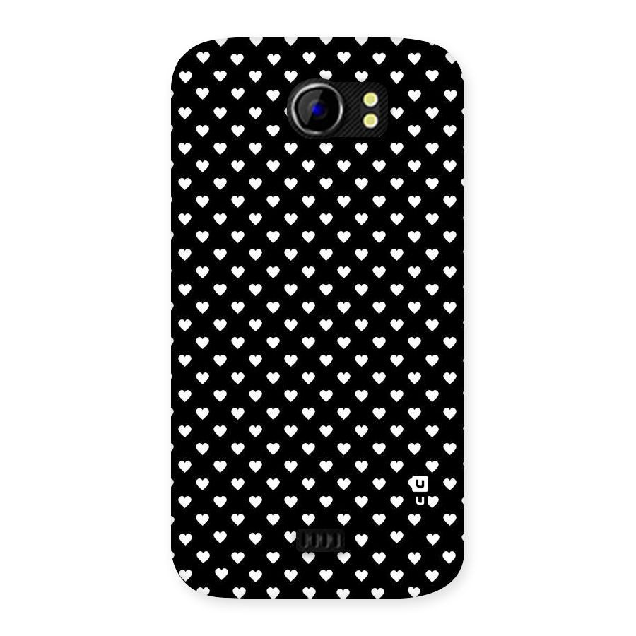 Classy Hearty Polka Back Case for Micromax Canvas 2 A110