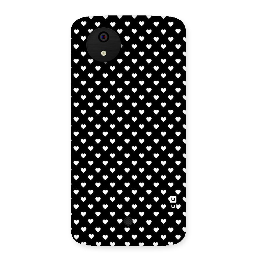 Classy Hearty Polka Back Case for Micromax Canvas A1