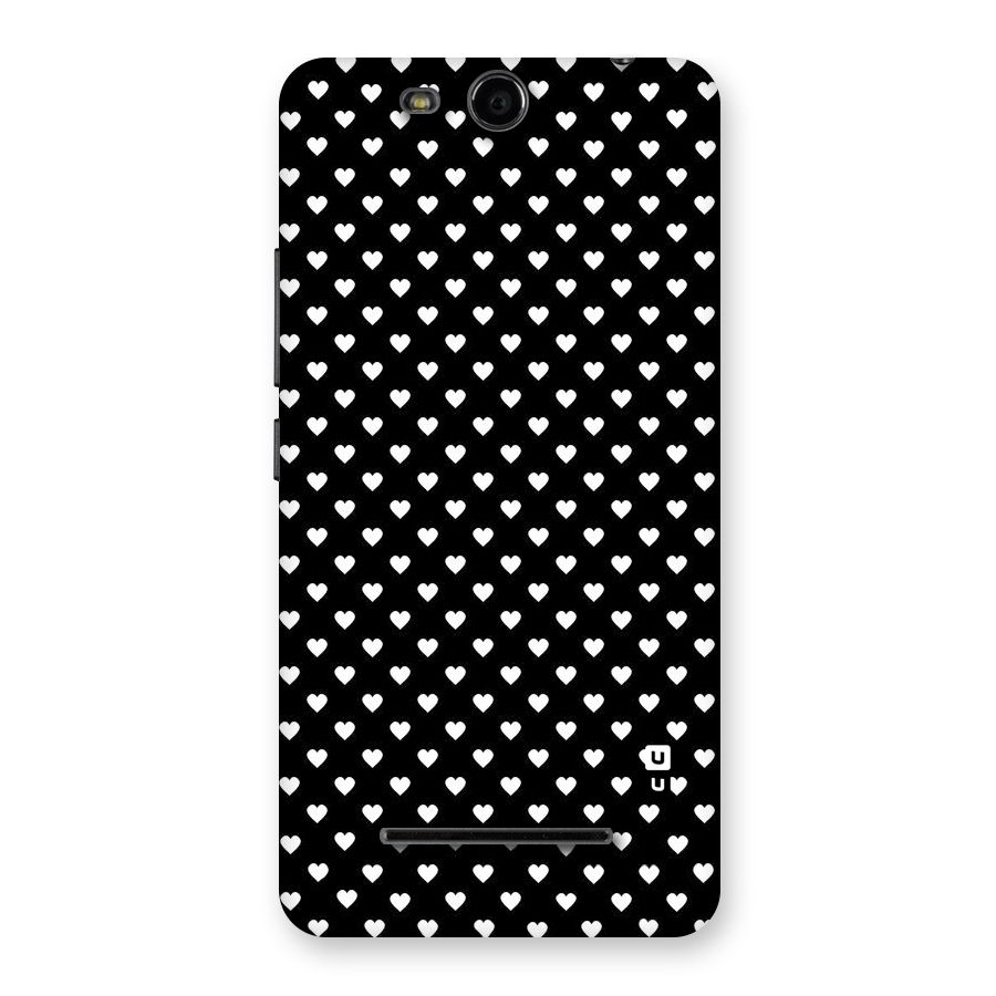Classy Hearty Polka Back Case for Micromax Canvas Juice 3 Q392
