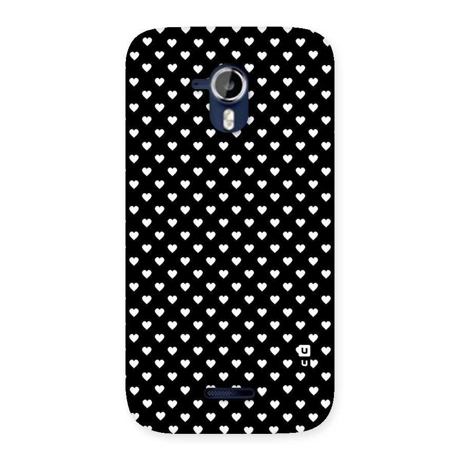 Classy Hearty Polka Back Case for Micromax Canvas Magnus A117