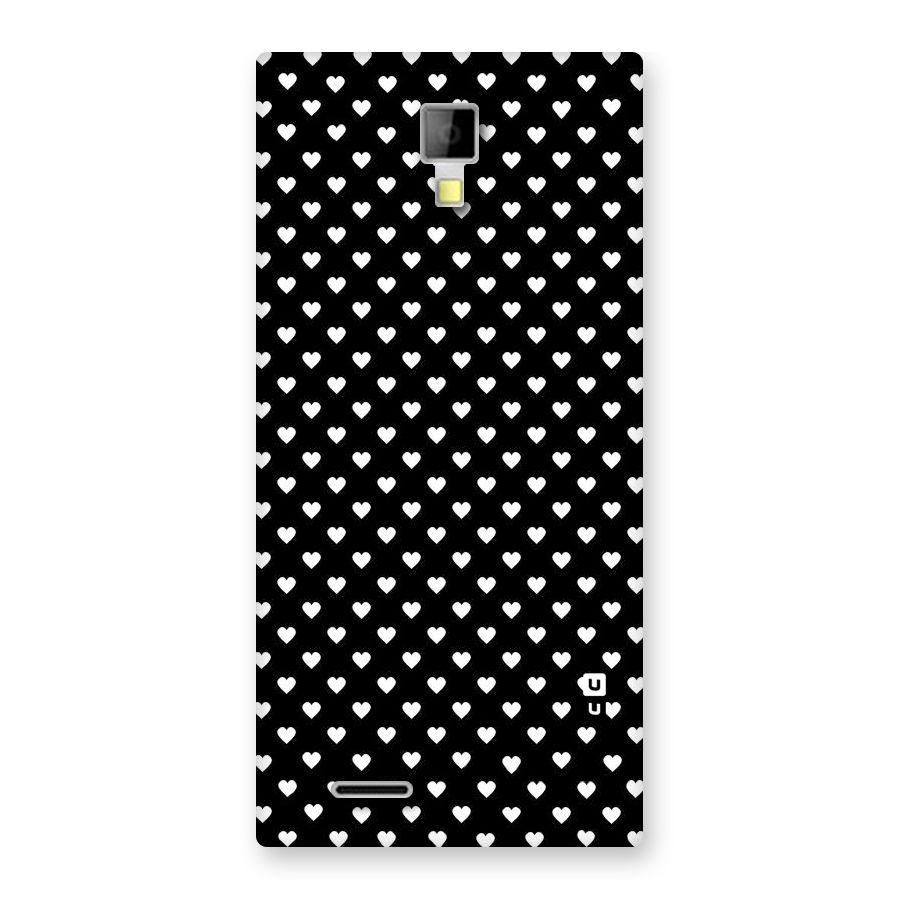 Classy Hearty Polka Back Case for Micromax Canvas Xpress A99