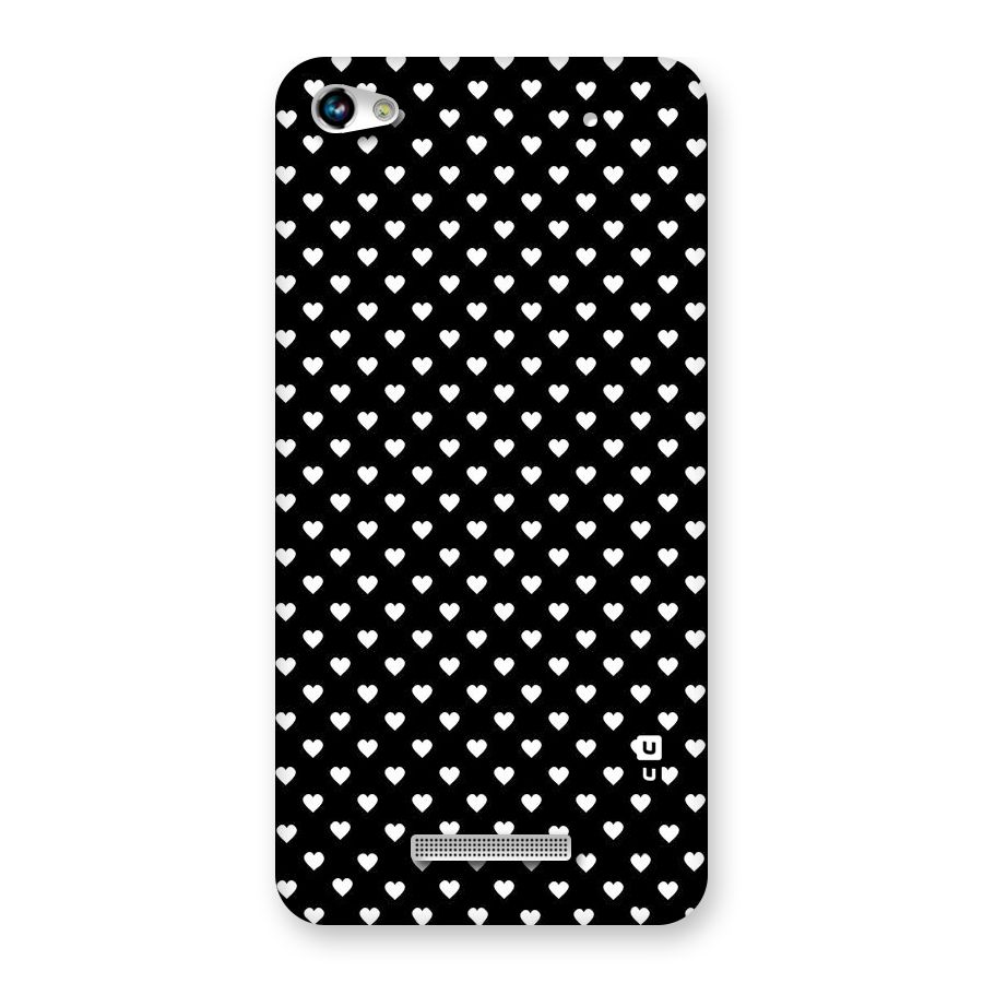 Classy Hearty Polka Back Case for Micromax Hue 2