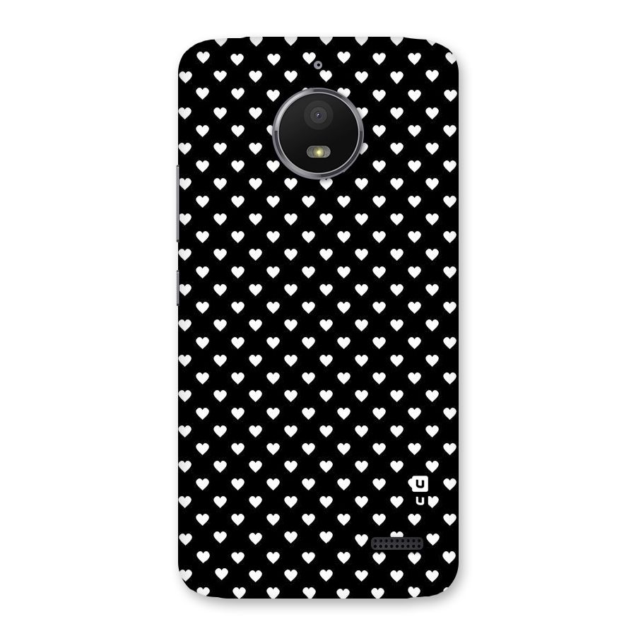 Classy Hearty Polka Back Case for Moto E4