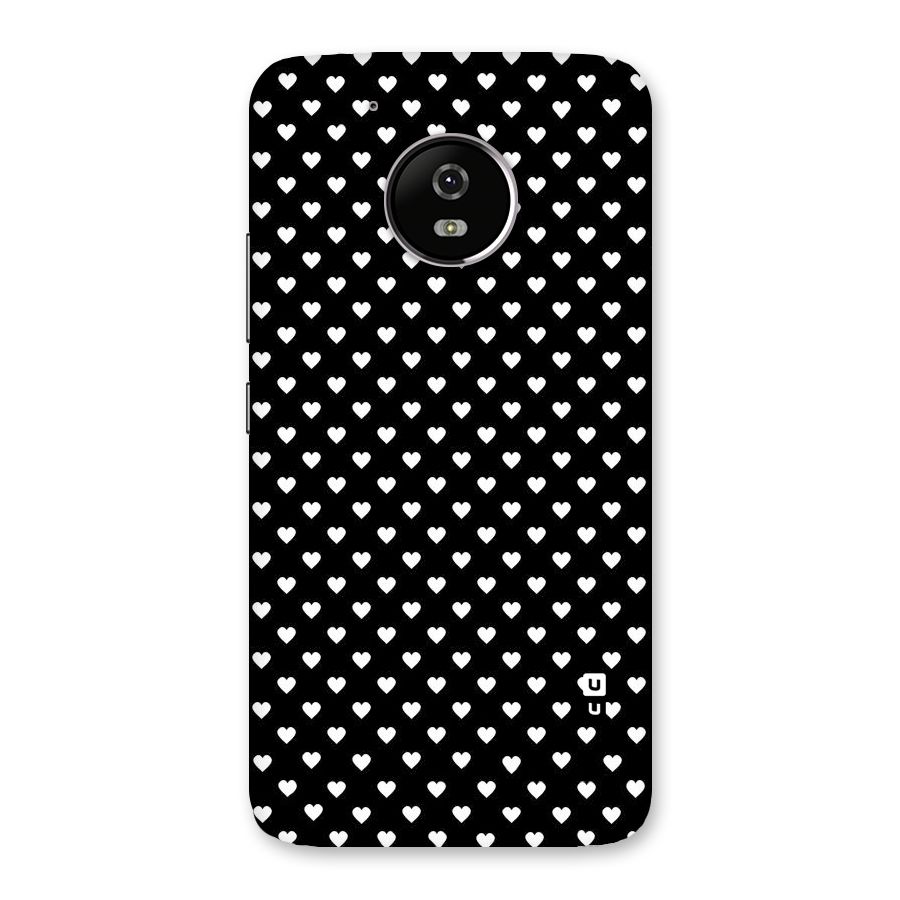 Classy Hearty Polka Back Case for Moto G5