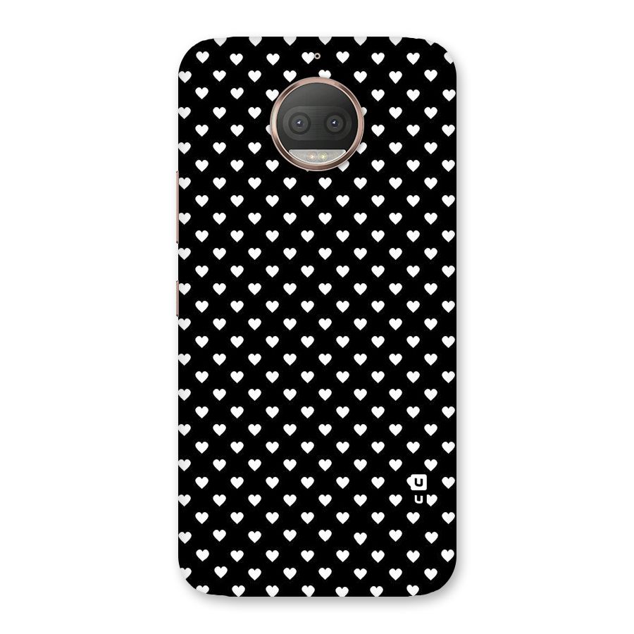 Classy Hearty Polka Back Case for Moto G5s Plus