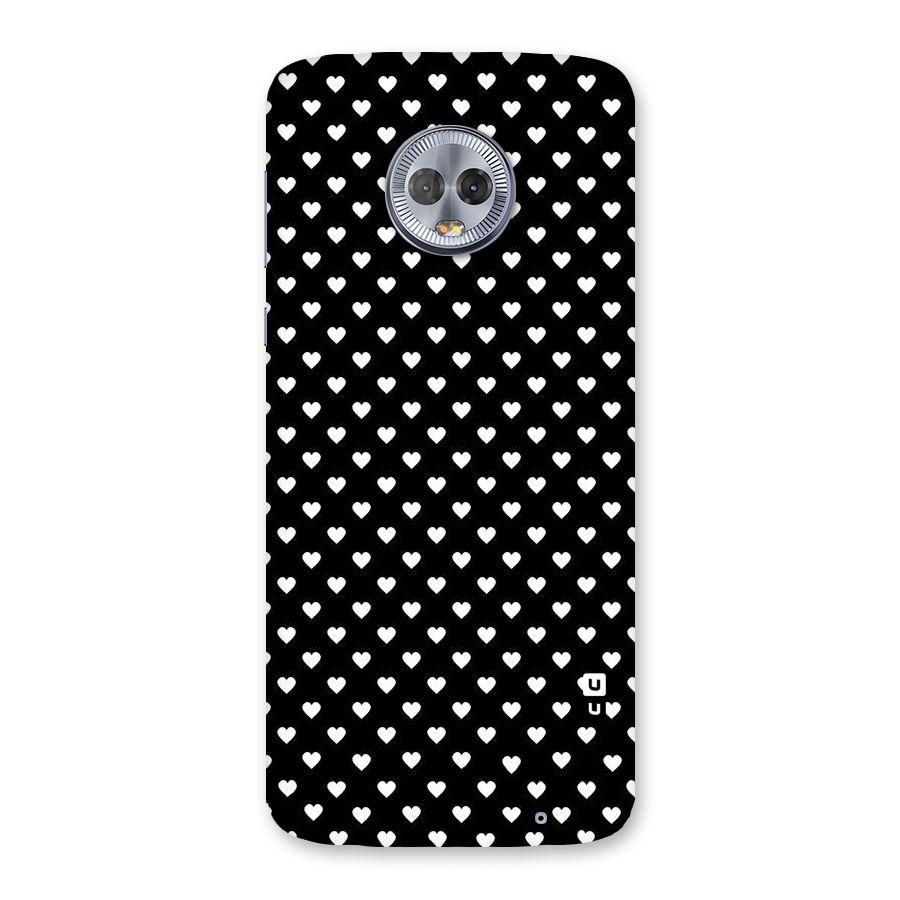 Classy Hearty Polka Back Case for Moto G6 Plus