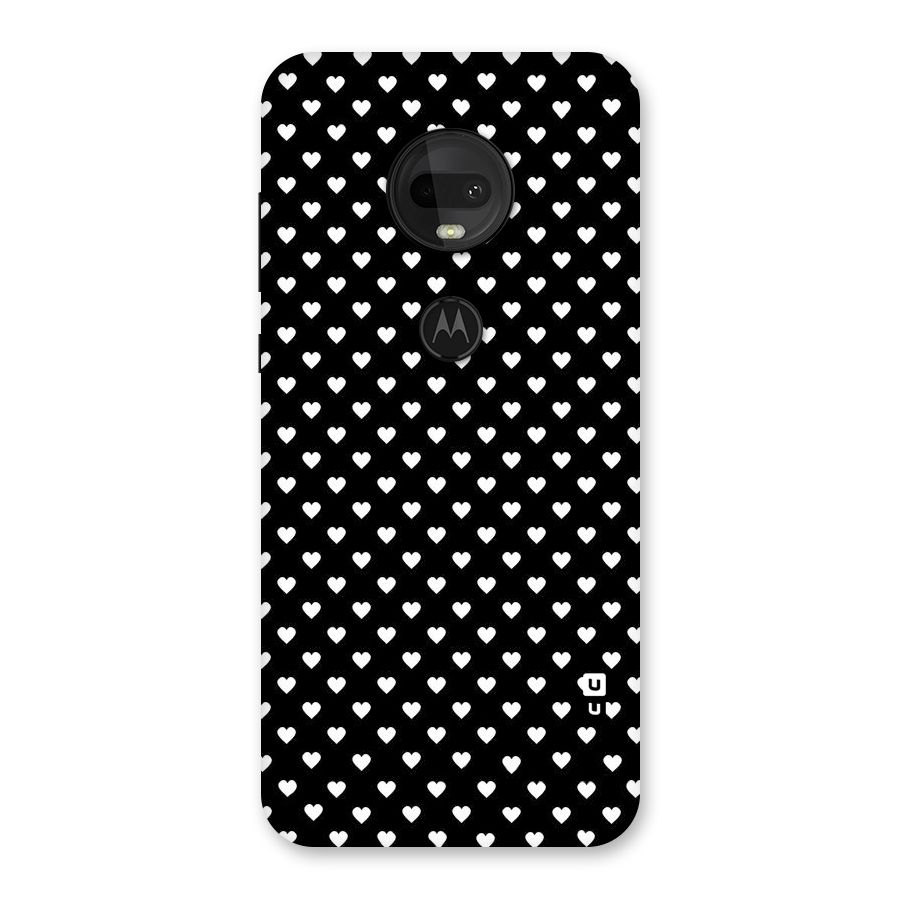 Classy Hearty Polka Back Case for Moto G7