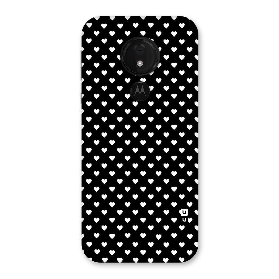 Classy Hearty Polka Back Case for Moto G7 Power