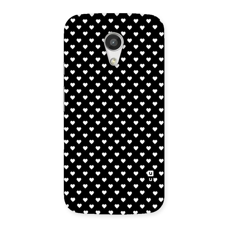 Classy Hearty Polka Back Case for Moto G 2nd Gen
