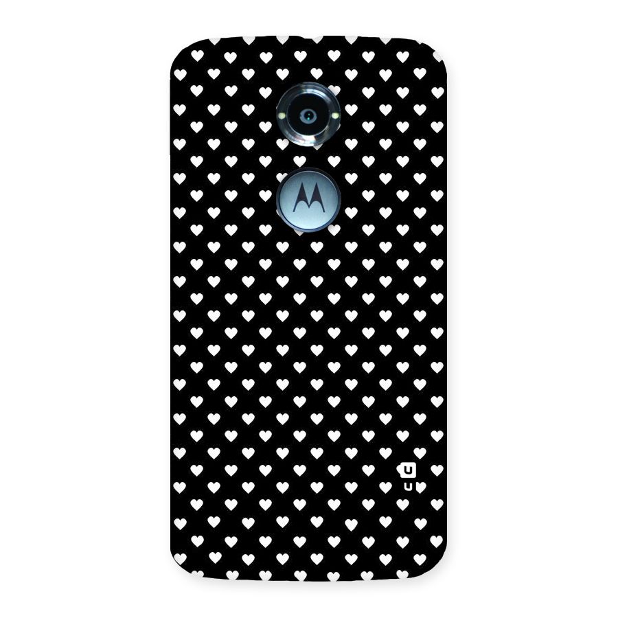 Classy Hearty Polka Back Case for Moto X 2nd Gen