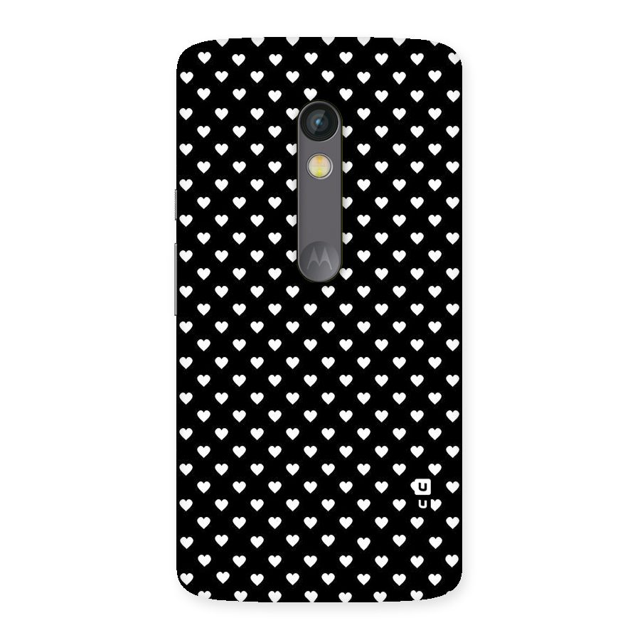 Classy Hearty Polka Back Case for Moto X Play