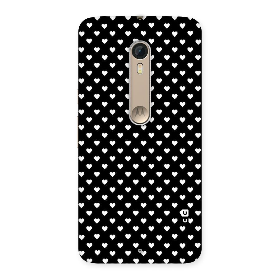 Classy Hearty Polka Back Case for Motorola Moto X Style