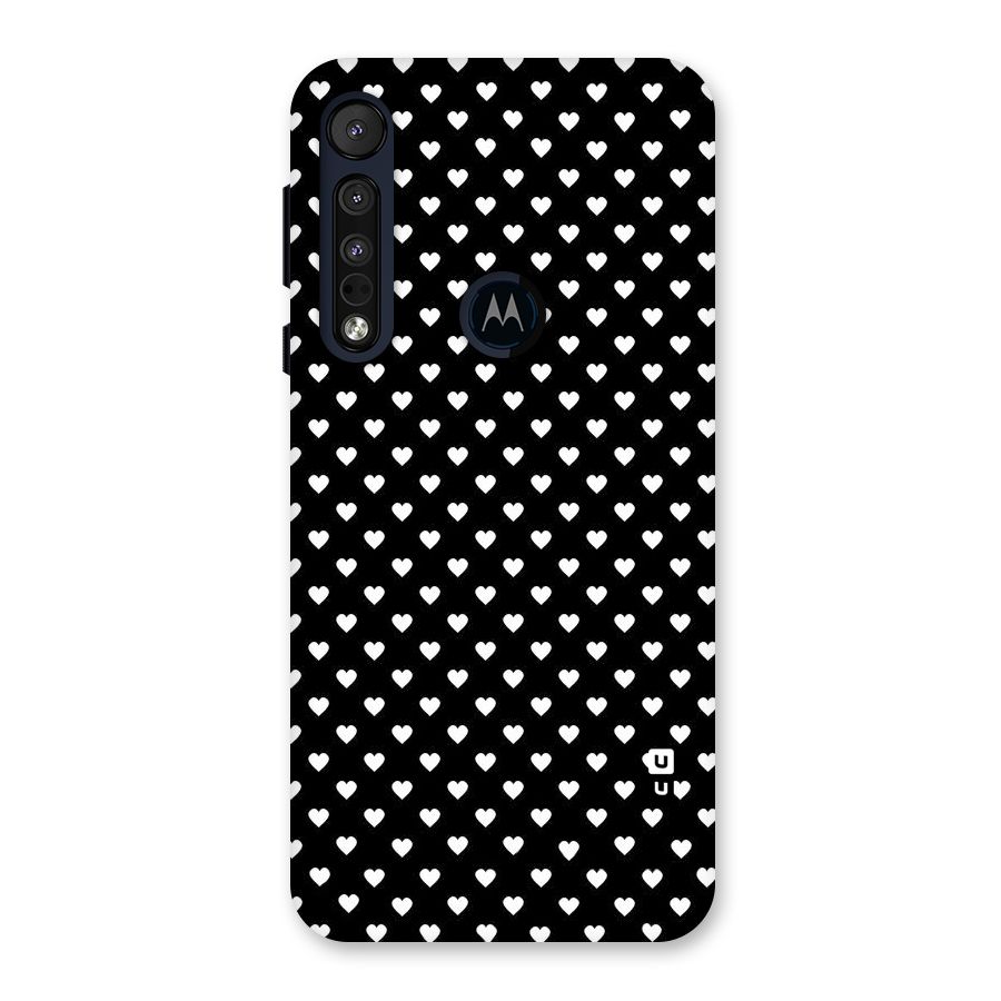 Classy Hearty Polka Back Case for Motorola One Macro