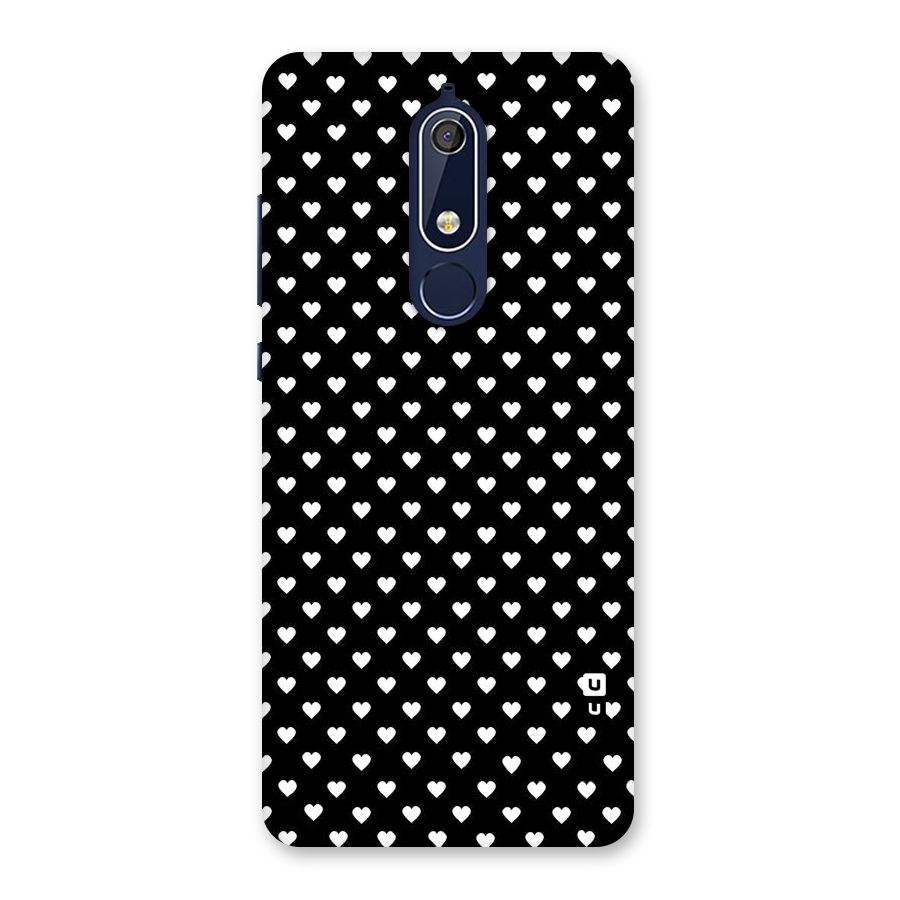 Classy Hearty Polka Back Case for Nokia 5.1