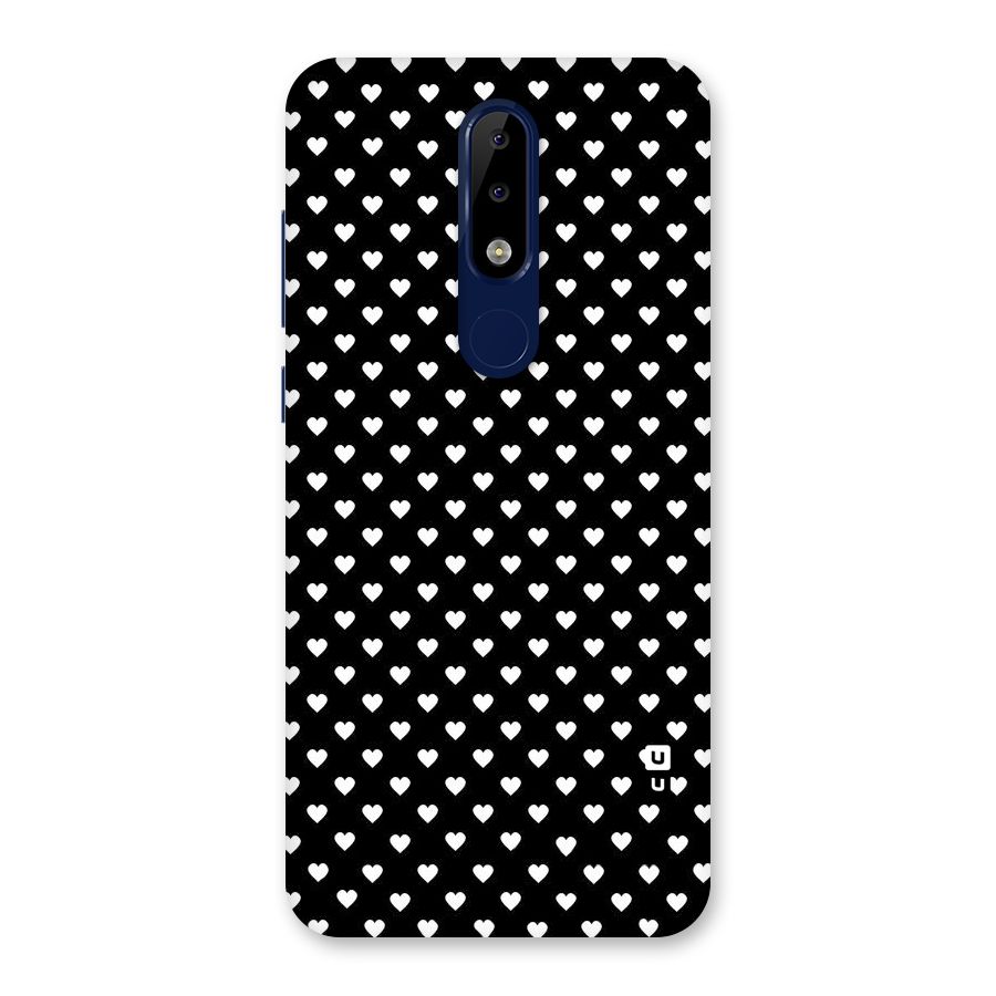 Classy Hearty Polka Back Case for Nokia 5.1 Plus