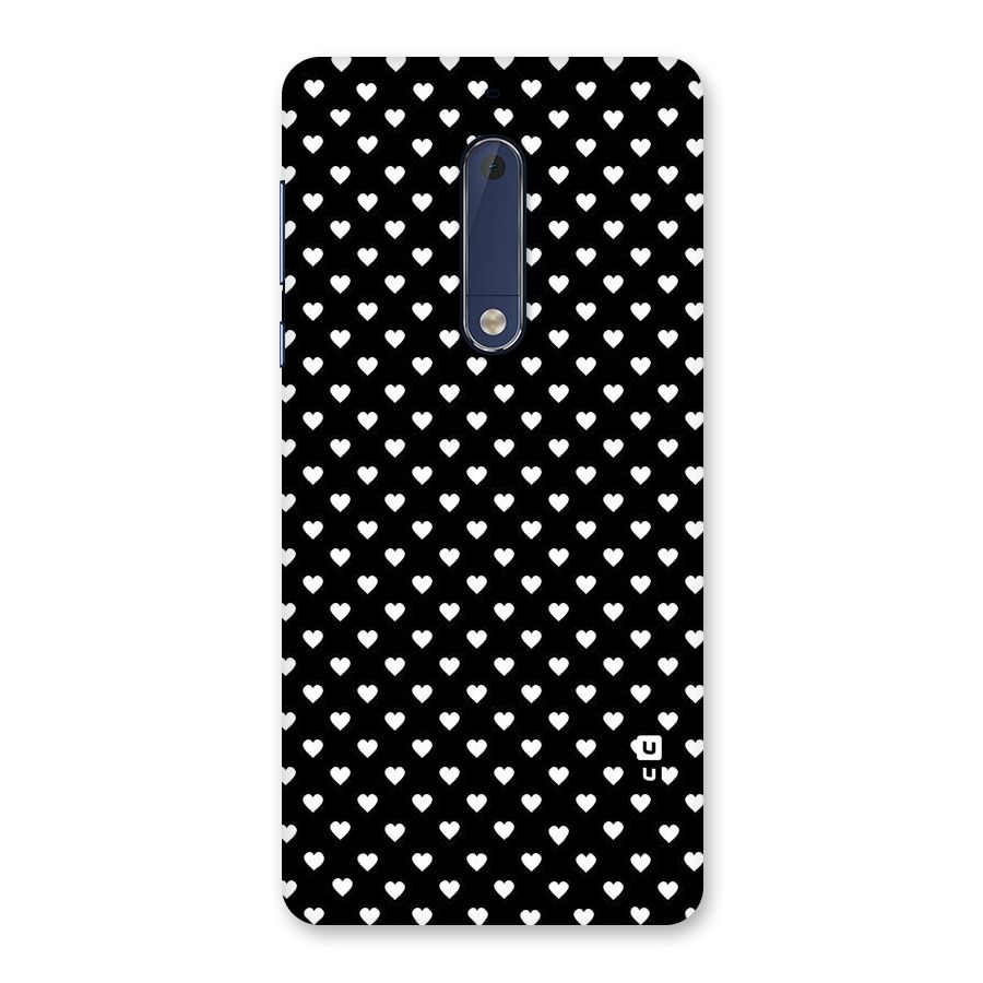 Classy Hearty Polka Back Case for Nokia 5