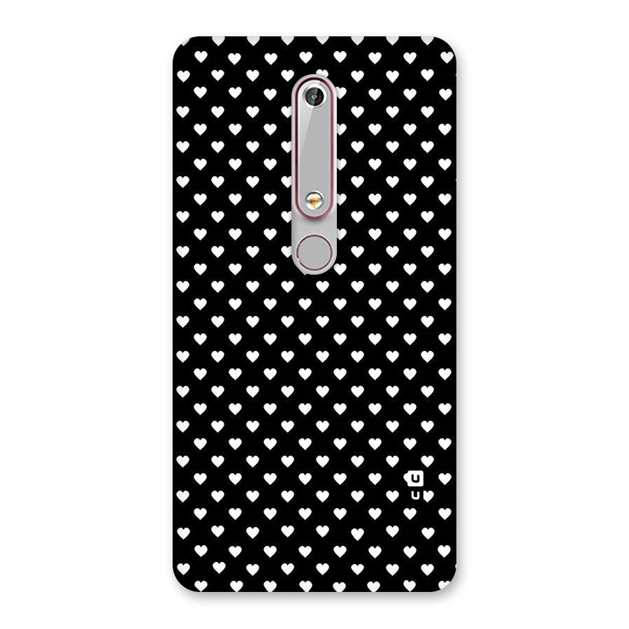 Classy Hearty Polka Back Case for Nokia 6.1