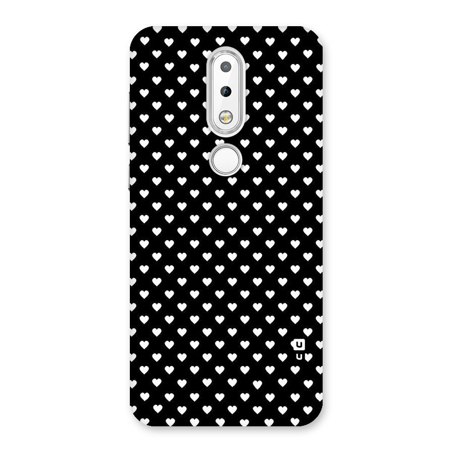 Classy Hearty Polka Back Case for Nokia 6.1 Plus