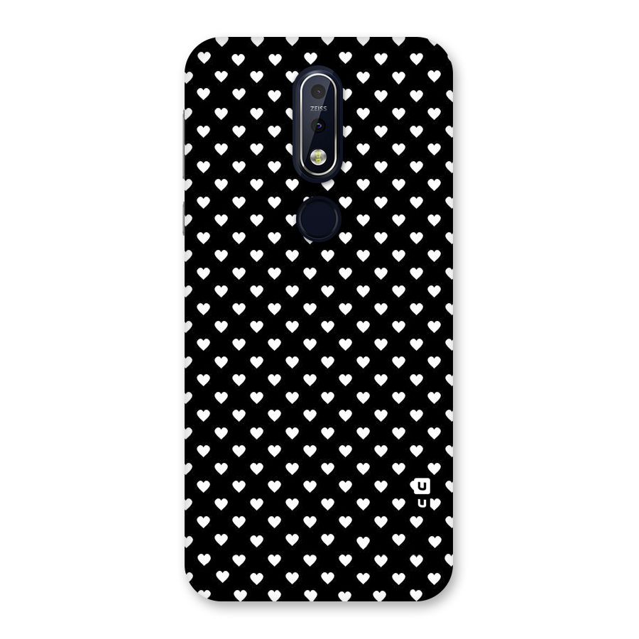 Classy Hearty Polka Back Case for Nokia 7.1