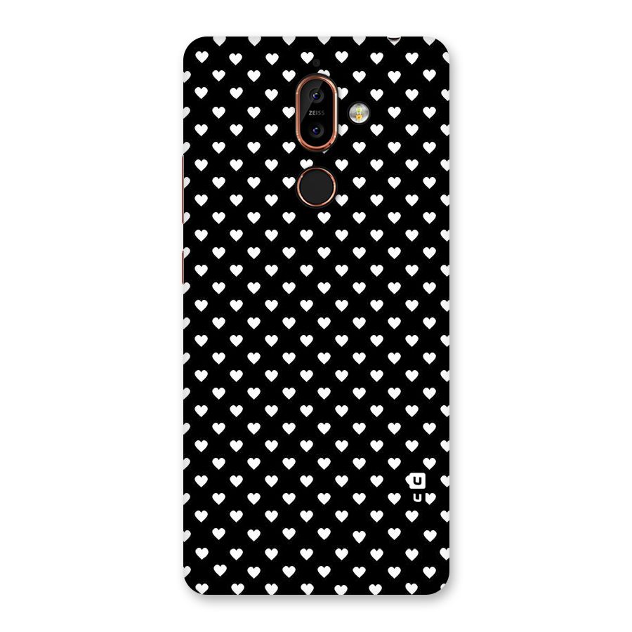 Classy Hearty Polka Back Case for Nokia 7 Plus