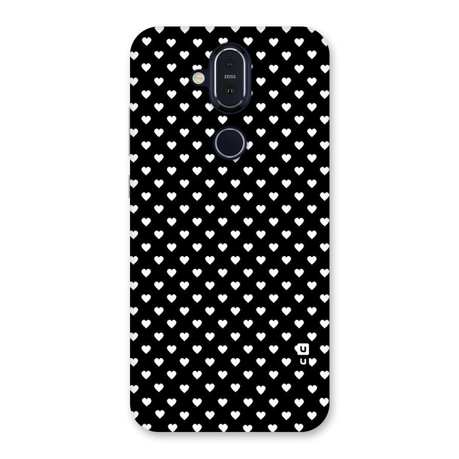 Classy Hearty Polka Back Case for Nokia 8.1