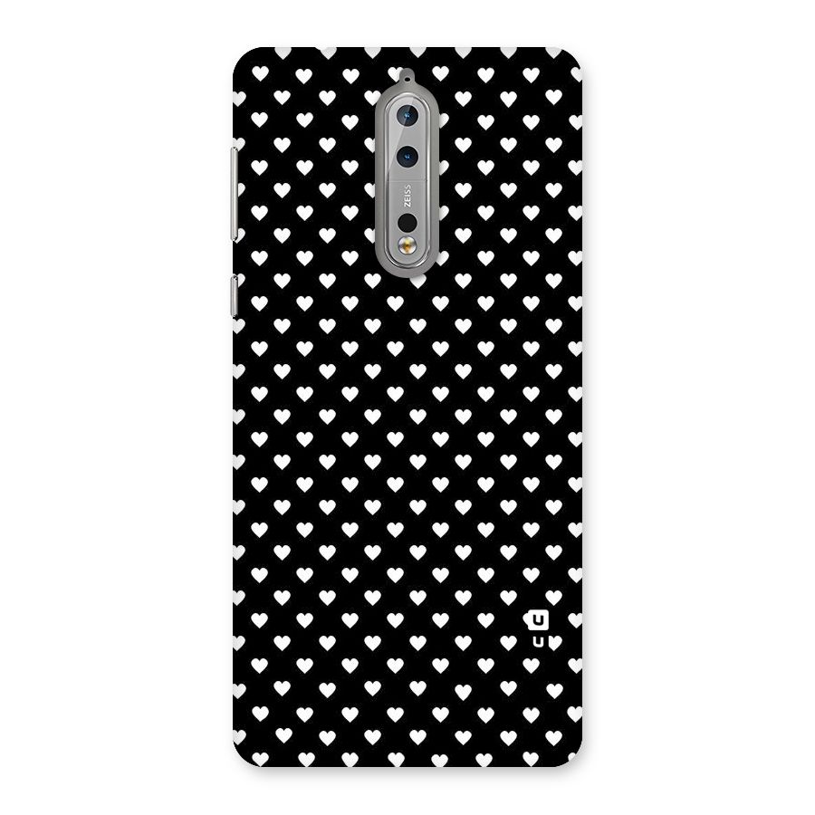 Classy Hearty Polka Back Case for Nokia 8