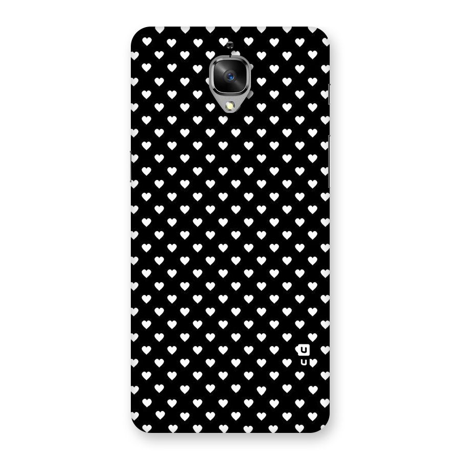 Classy Hearty Polka Back Case for OnePlus 3