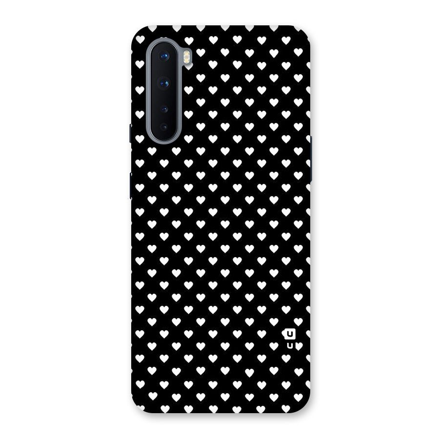 Classy Hearty Polka Back Case for OnePlus Nord